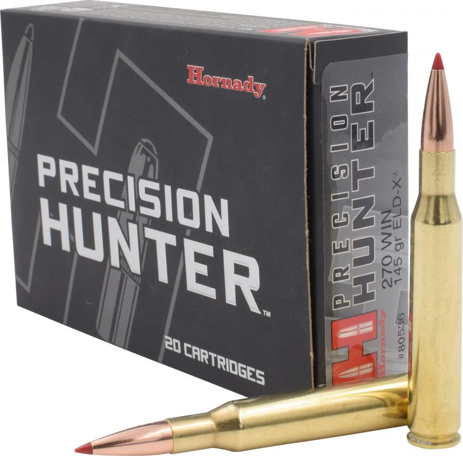 Hornady 270 Win ELD-X 9,4g 145gr Precision Hunter golyós lőszer