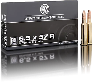 RWS 6,5x57R 9,1 DK golyós lőszer