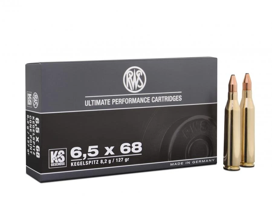 RWS 6,5x68 KS 8,2g 127gr golyós lőszer