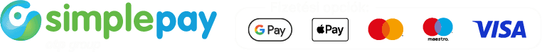 SimplePay fizetés: Fizetési módok: Google Pay, Apple Pay, MasterCard, Visa, Qvik